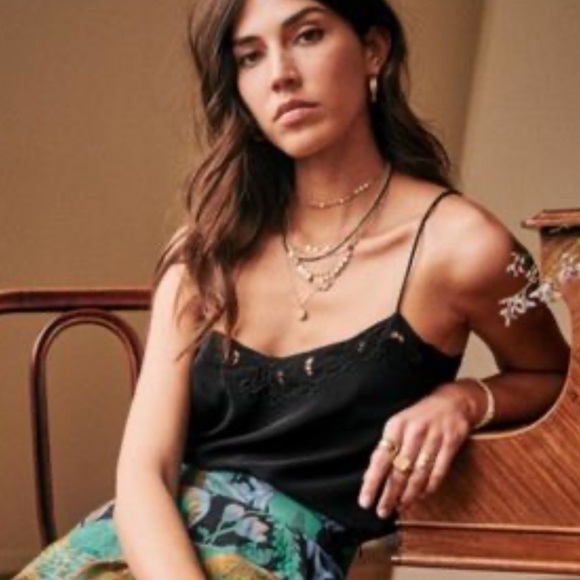 Sezane Paloma Silk Top SZ 36 US4 - Picture 2 of 6